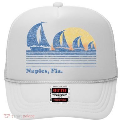 Naples Fl Sailboat T Vintage 80s Sunset Hat