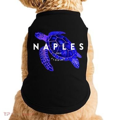 Naples Florida Sea Turtle Scuba Dive Retro Vacation Beach Doggie Tank