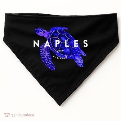 Naples Florida Sea Turtle Scuba Dive Retro Vacation Beach USA-Made Doggie Bandana