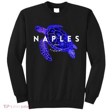 Naples Florida Sea Turtle Scuba Dive Retro Vacation Beach Sweatshirt