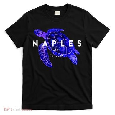 Naples Florida Sea Turtle Scuba Dive Retro Vacation Beach T-Shirt