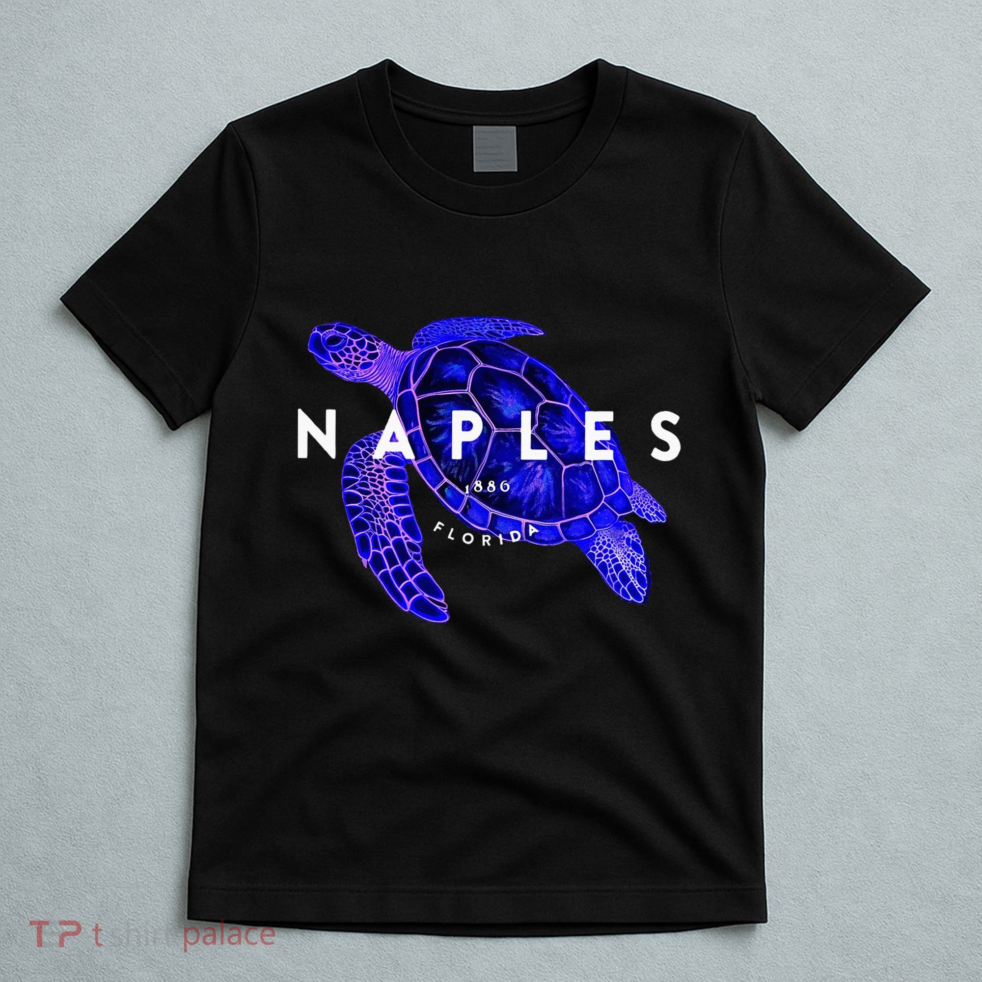 Naples Florida Sea Turtle Scuba Dive Retro Vacation Beach T-Shirt