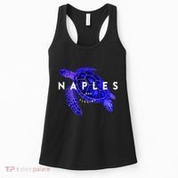 Naples Florida Sea Turtle Scuba Dive Retro Vacation Beach Women's Tank Top thumb 0