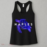 Naples Florida Sea Turtle Scuba Dive Retro Vacation Beach Women's Tank Top thumb 3