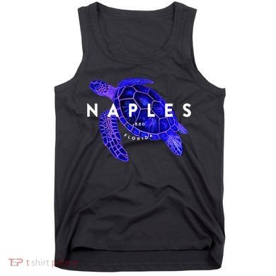 Naples Florida Sea Turtle Scuba Dive Retro Vacation Beach Tank Top