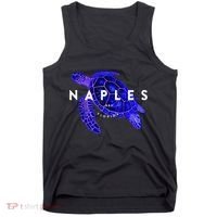 Naples Florida Sea Turtle Scuba Dive Retro Vacation Beach Tank Top thumb 0