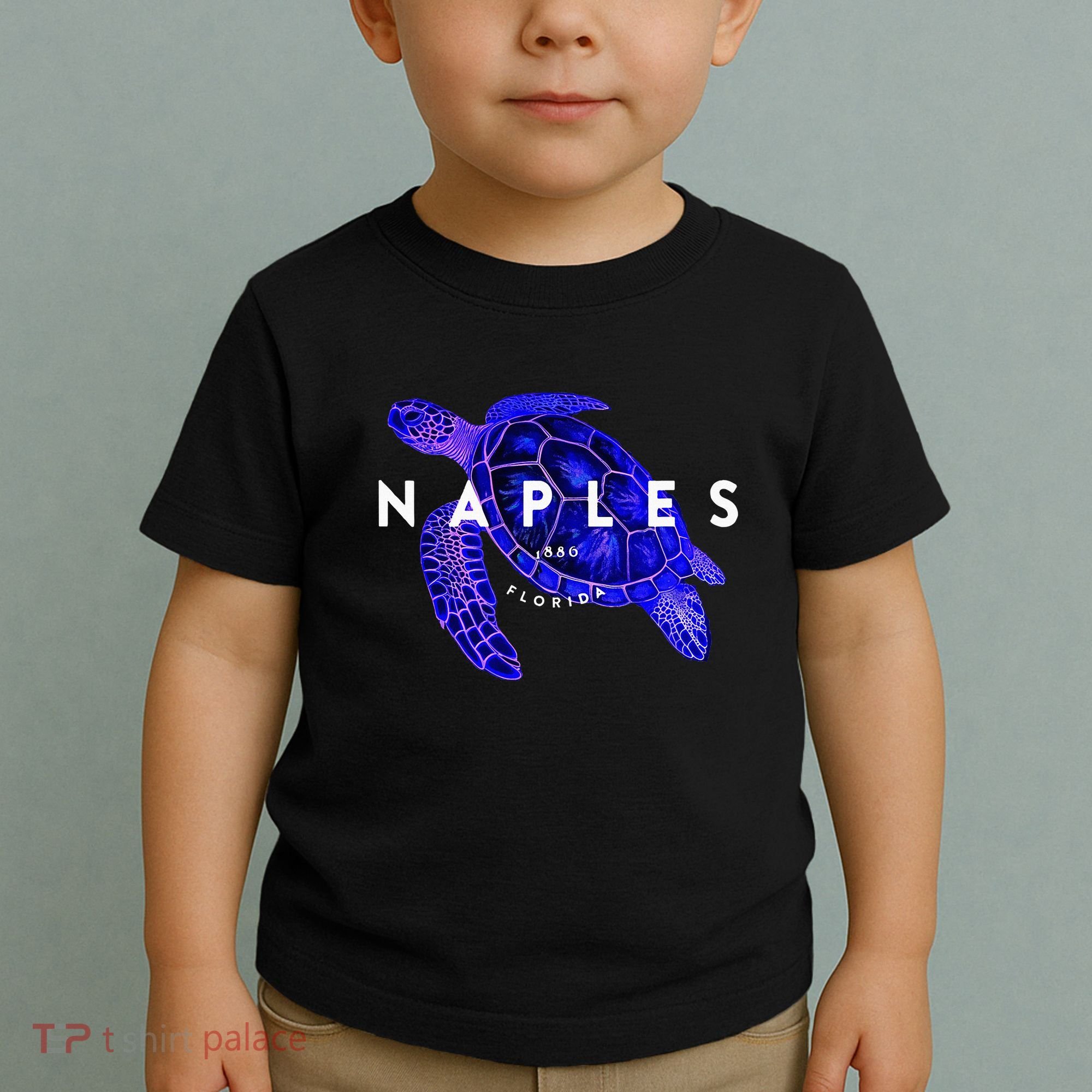 Naples Florida Sea Turtle Scuba Dive Retro Vacation Beach Toddler T-Shirt