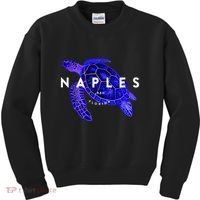 Naples Florida Sea Turtle Scuba Dive Retro Vacation Beach Kids Sweatshirt thumb 0