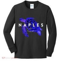 Naples Florida Sea Turtle Scuba Dive Retro Vacation Beach Kids Long Sleeve Shirt thumb 0