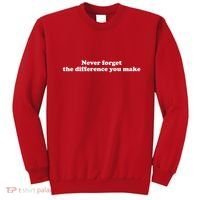 Never Forget The Difference You Make Mental Health Sweatshirt thumb 0
