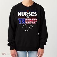Nurses For Trump Political Election Women's Sweatshirt thumb 0