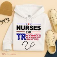 Nurses For Trump Political Election Hoodie thumb 4