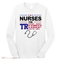 Nurses For Trump Political Election Long Sleeve Shirt thumb 0