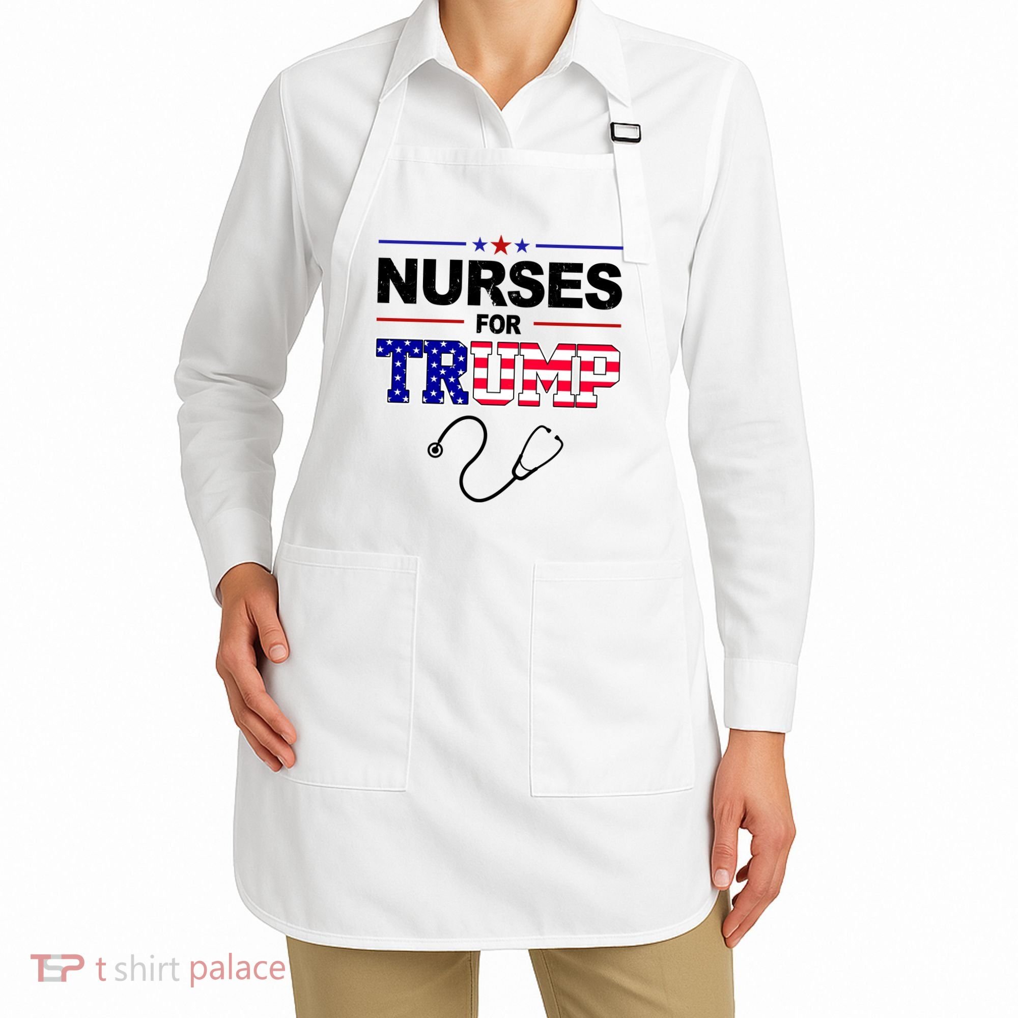 Nurses For Trump Political Election Apron