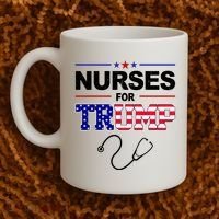 Nurses For Trump Political Election Coffee Mug thumb 2