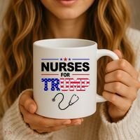 Nurses For Trump Political Election Coffee Mug thumb 3