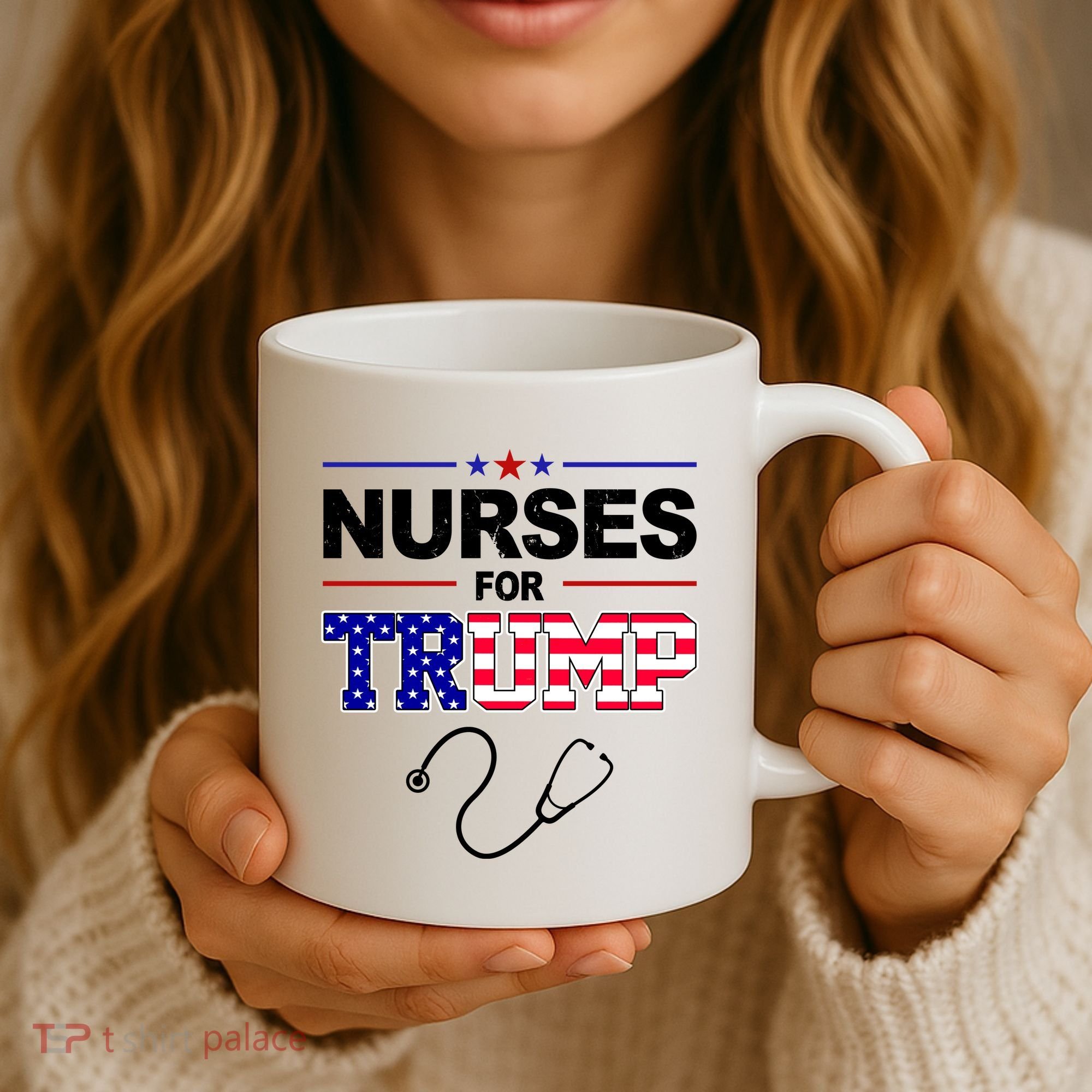 Nurses For Trump Political Election Coffee Mug