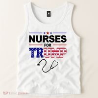 Nurses For Trump Political Election Tank Top thumb 2