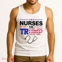 Nurses For Trump Political Election Tank Top thumb 3