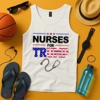 Nurses For Trump Political Election Tank Top thumb 4