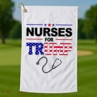 Nurses For Trump Political Election Golf Towel thumb 1