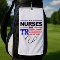 Nurses For Trump Political Election Golf Towel thumb 2