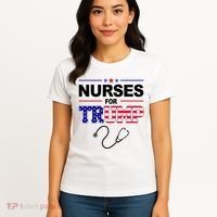 Nurses For Trump Political Election Women's T-Shirt thumb 4