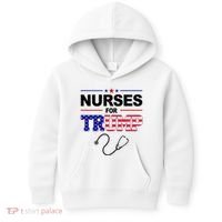 Nurses For Trump Political Election Kids Hoodie thumb 0
