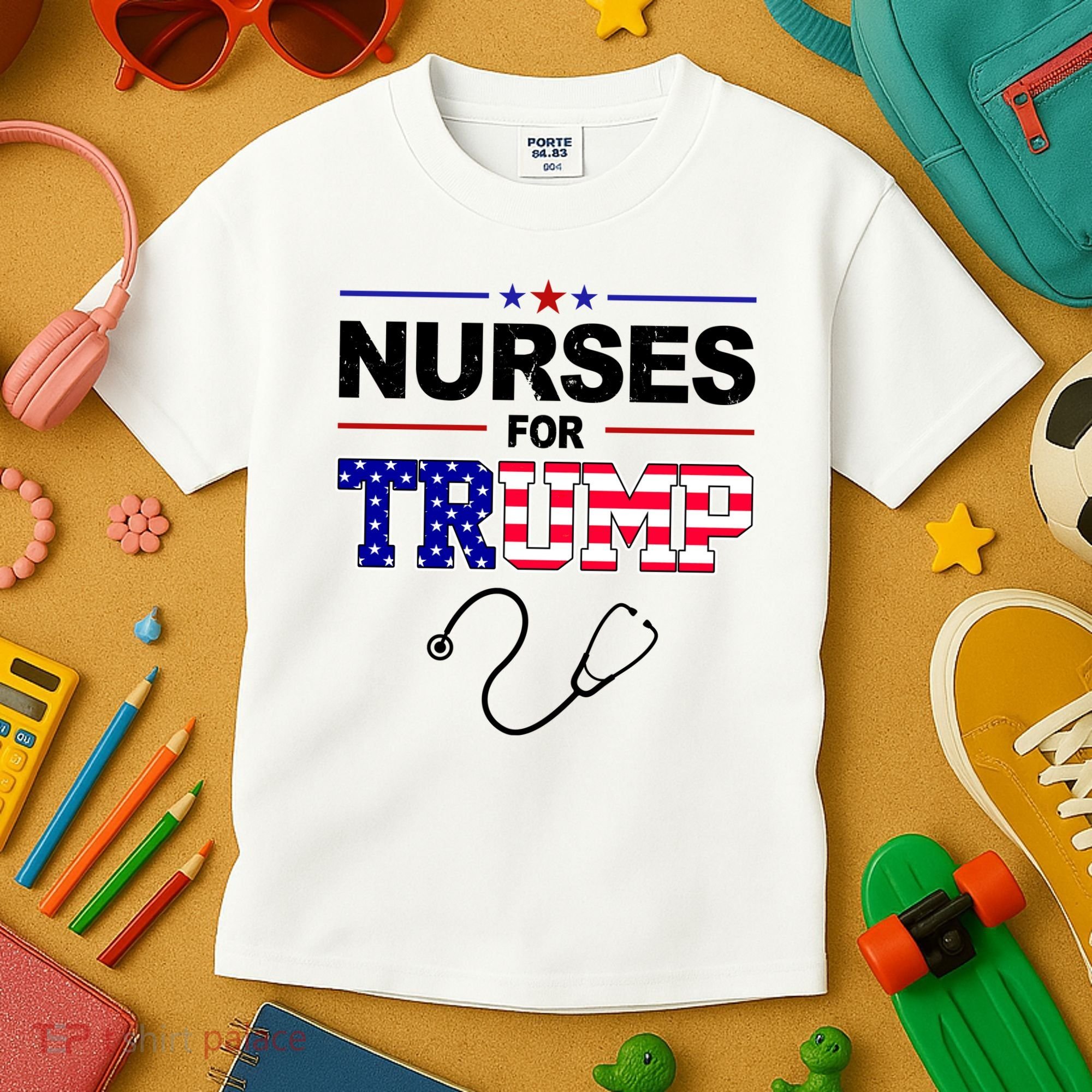 Nurses For Trump Political Election Kids T-Shirt