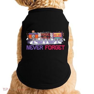 Never Forget Tape Cassette Floppy Disk Doggie Tank