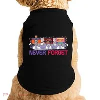 Never Forget Tape Cassette Floppy Disk Doggie Tank thumb 0