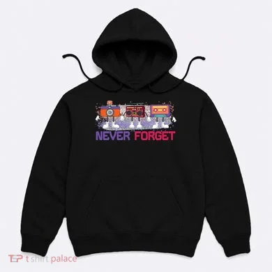 Never Forget Tape Cassette Floppy Disk Hoodie