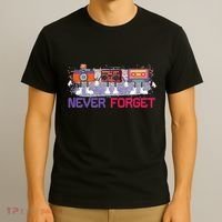 Never Forget Tape Cassette Floppy Disk T-Shirt thumb 3