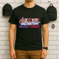 Never Forget Tape Cassette Floppy Disk T-Shirt thumb 6