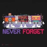 Never Forget Tape Cassette Floppy Disk T-Shirt thumb 7