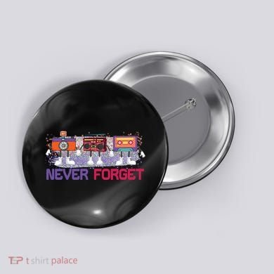 Never Forget Tape Cassette Floppy Disk Button