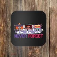 Never Forget Tape Cassette Floppy Disk Coaster thumb 0