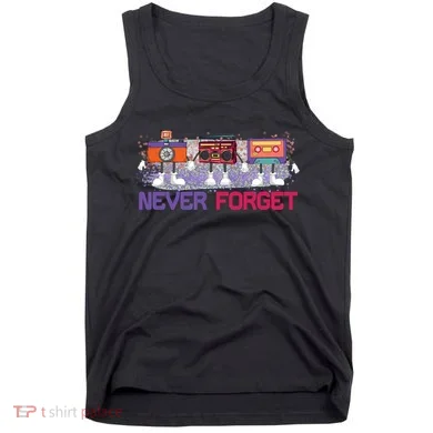 Never Forget Tape Cassette Floppy Disk Tank Top