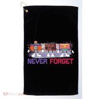 Never Forget Tape Cassette Floppy Disk Golf Towel thumb 0
