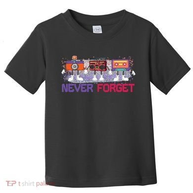 Never Forget Tape Cassette Floppy Disk Toddler T-Shirt