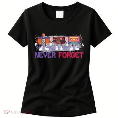 Never Forget Tape Cassette Floppy Disk Women's T-Shirt