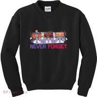 Never Forget Tape Cassette Floppy Disk Kids Sweatshirt thumb 0