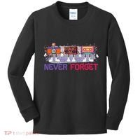 Never Forget Tape Cassette Floppy Disk Kids Long Sleeve Shirt thumb 0