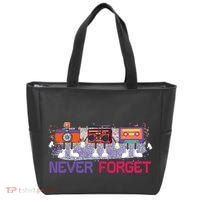 Never Forget Tape Cassette Floppy Disk Tote Bag thumb 0