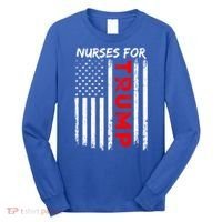 Nurses For Trump Take America Back Gift Long Sleeve Shirt thumb 0
