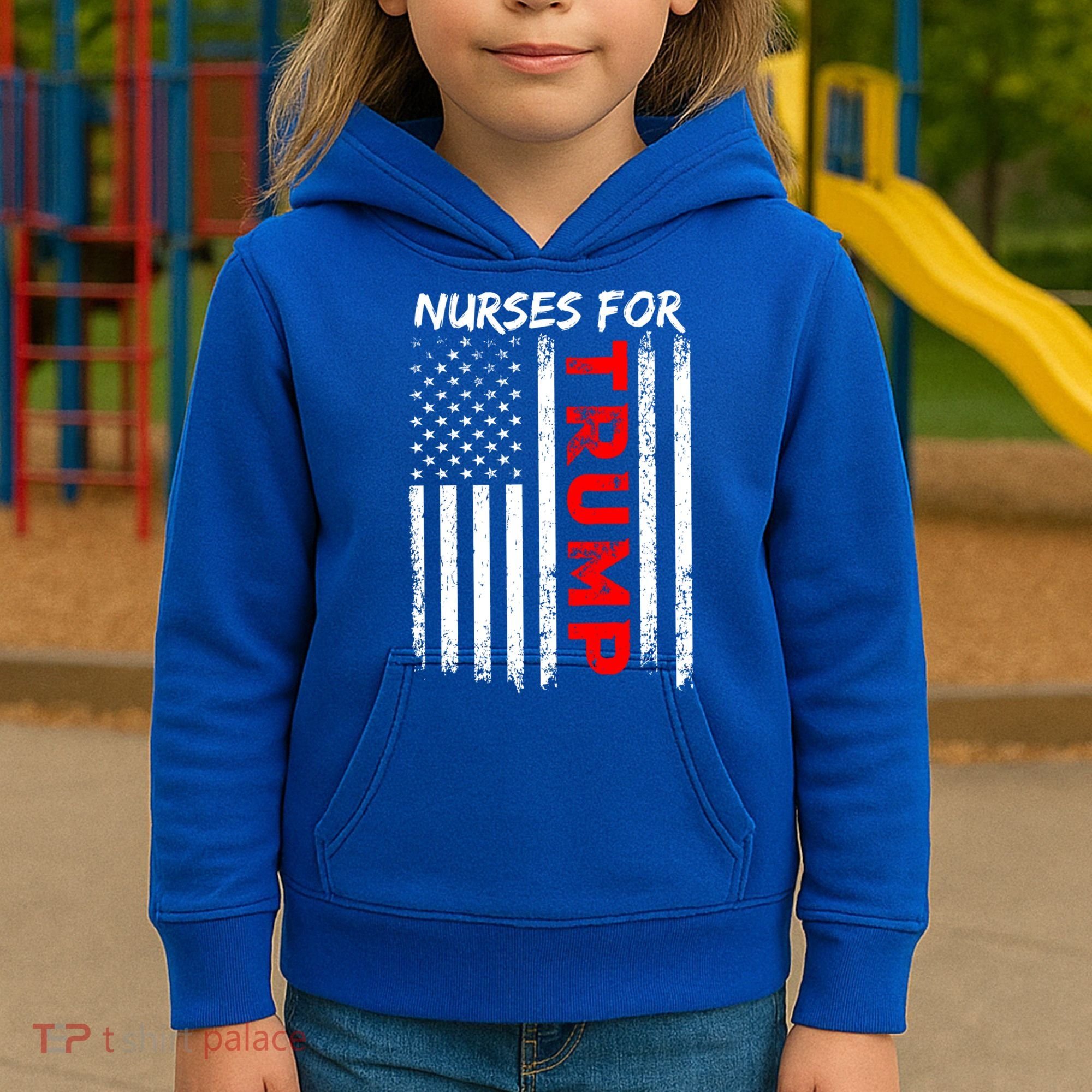 Nurses For Trump Take America Back Gift Kids Hoodie
