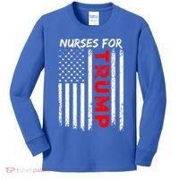 Nurses For Trump Take America Back Gift Kids Long Sleeve Shirt thumb 0