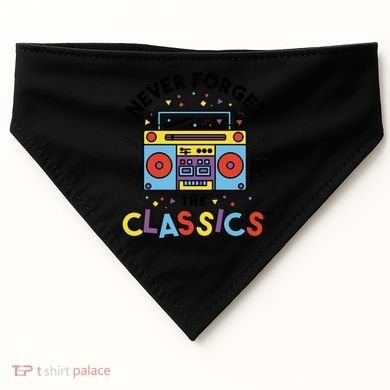 Never Forget The Classics Retro USA-Made Doggie Bandana
