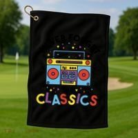 Never Forget The Classics Retro Golf Towel thumb 1