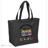 Never Forget The Classics Retro Tote Bag thumb 2